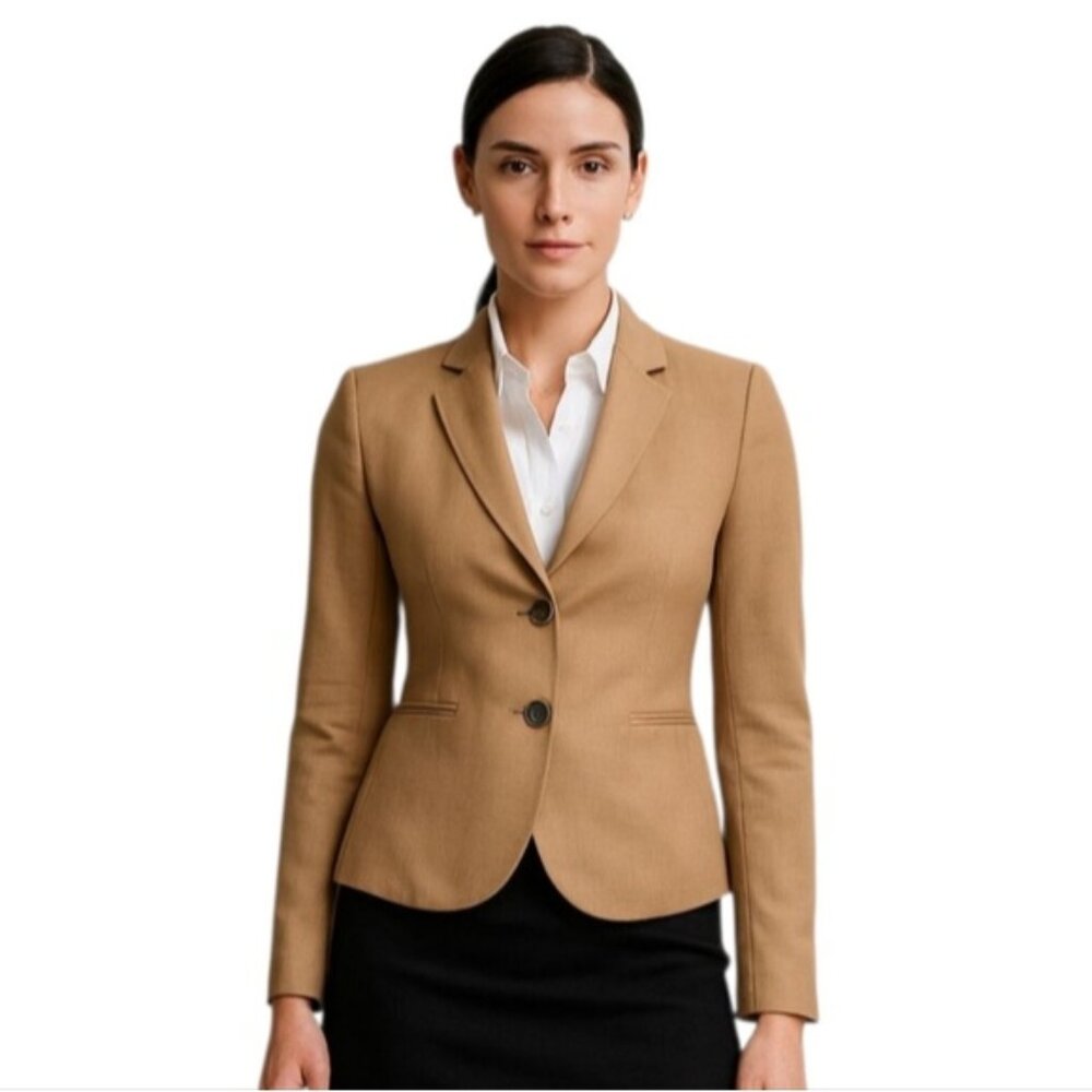 J. Crew Tan Wool Single Breasted Blazer